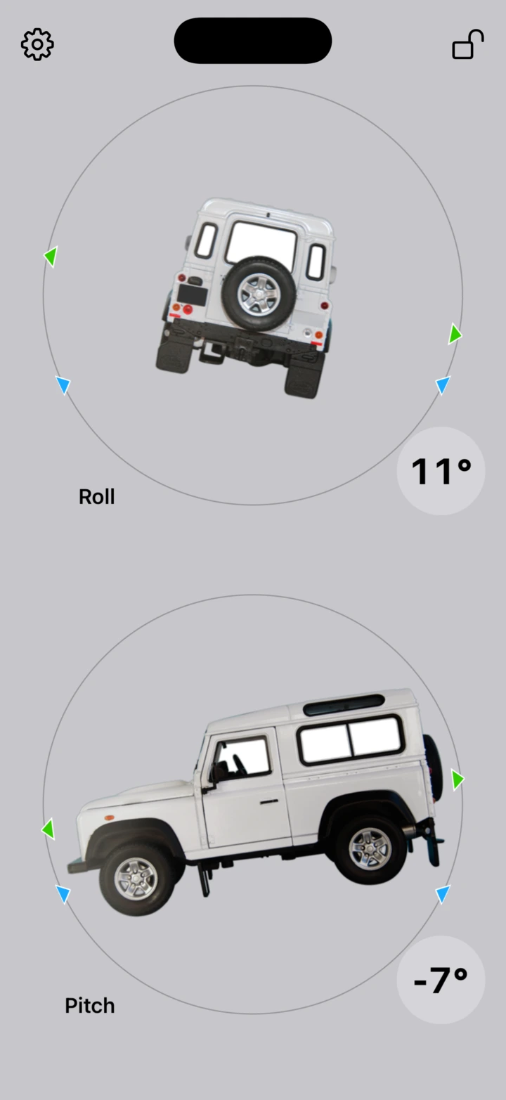 Photos of a real off-roader from behind and from the side, background removed
